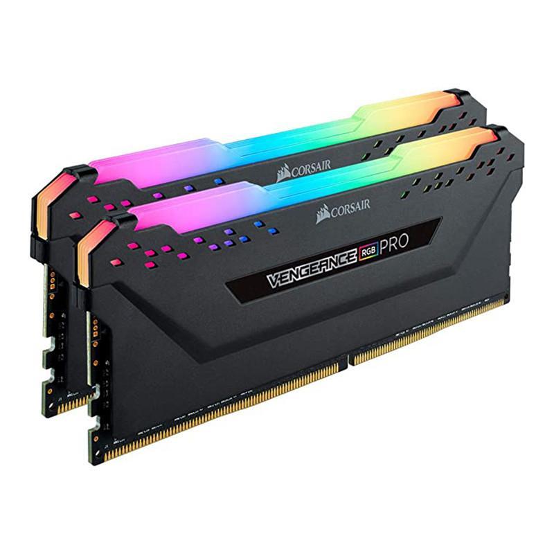 رم دسکتاپ کورسیر مدل VENGEANCE RGB PRO DDR4 دو کاناله ظرفیت 64 گیگابایت سرعت 3200 مگاهرتز تایمینگ CL16 با سیستم خنک‌کننده هیت‌سینک