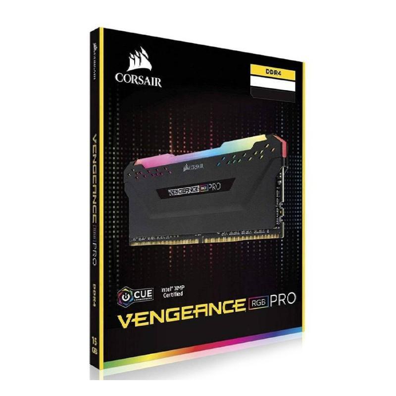 رم دسکتاپ کورسیر مدل VENGEANCE RGB PRO DDR4 دو کاناله ظرفیت 64 گیگابایت سرعت 3200 مگاهرتز تایمینگ CL16 با سیستم خنک‌کننده هیت‌سینک