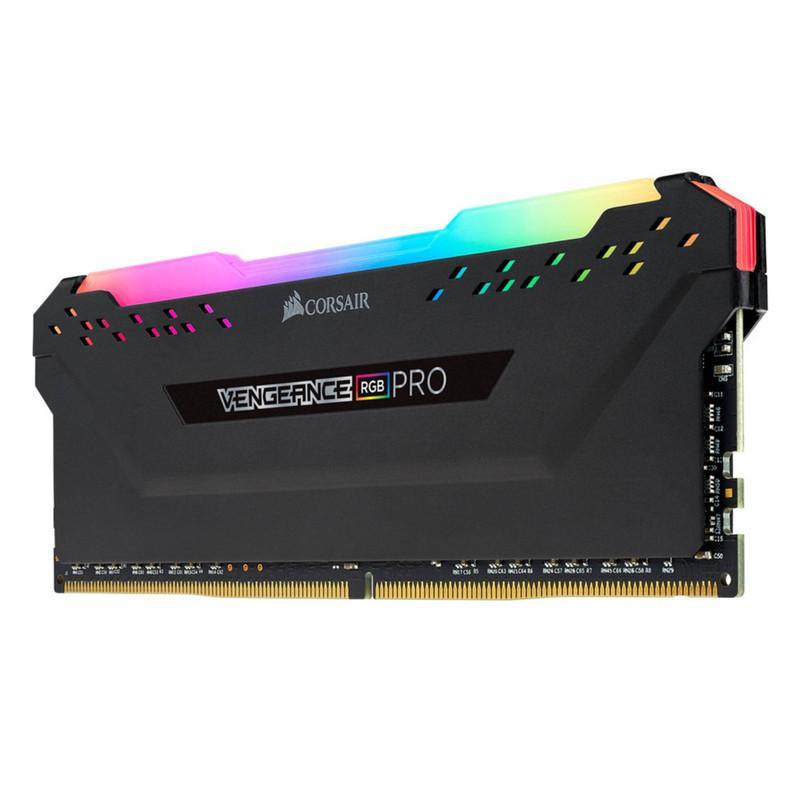 رم دسکتاپ کورسیر مدل VENGEANCE RGB PRO DDR4 دو کاناله ظرفیت 64 گیگابایت سرعت 3200 مگاهرتز تایمینگ CL16 با سیستم خنک‌کننده هیت‌سینک
