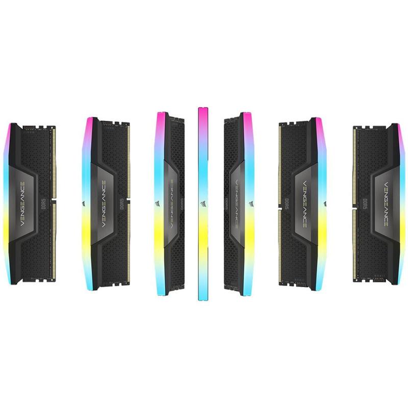 رم دسکتاپ کورسیر مدل VENGEANCE RGB DDR5 دو کاناله 32 گیگابایت 5600 مگاهرتز تایمینگ CL40 با هیت‌سینک خنک‌کننده