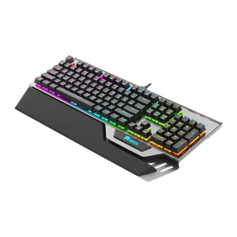 کیبورد گیمینگ گرین مدل GK803-RGB، مکانیکال سوییچ آبی، Full-Size، نورپردازی RGB