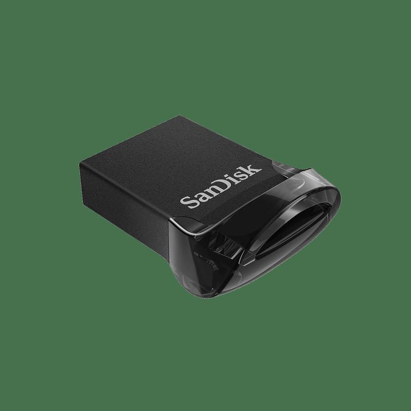 فلش مموری سن دیسک مدل ULTRA FIT USB 3.1 ظرفیت 32 گیگابایت با سرعت خواندن 130 مگابایت بر ثانیه، طراحی فوق کوچک، نرم‌افزار امنیتی SanDisk SecureAccess و بازیابی فایل RESCUEPRO Deluxe، مناسب ضبط خودرو و تلویزیون
