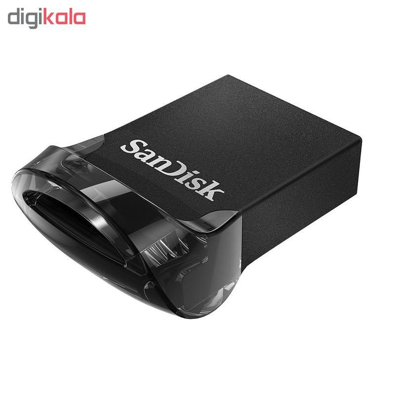 فلش مموری سن دیسک مدل ULTRA FIT USB 3.1 ظرفیت 32 گیگابایت با سرعت خواندن 130 مگابایت بر ثانیه، طراحی فوق کوچک، نرم‌افزار امنیتی SanDisk SecureAccess و بازیابی فایل RESCUEPRO Deluxe، مناسب ضبط خودرو و تلویزیون