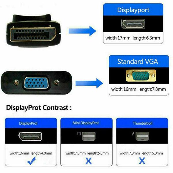 مبدل Display Port به VGA دی-نت
 مدل DP-VG