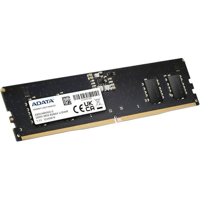 رم دسکتاپ DDR5 تک کاناله 4800 مگاهرتز CL40 ای دیتا مدل AD5U48008G-S ظرفیت 8 گیگابایت