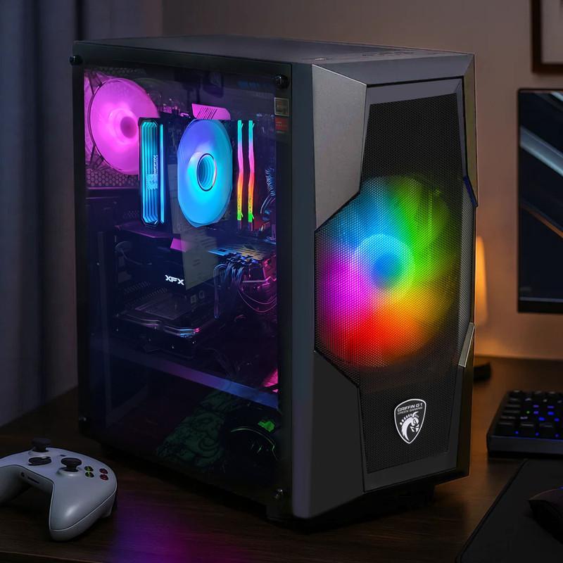 کیس کامپیوتر گیمینگ گرین مدل GRIFFIN G1